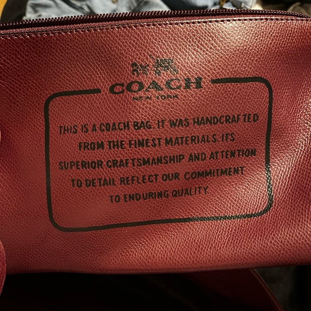 Large authentic Coach tote bag